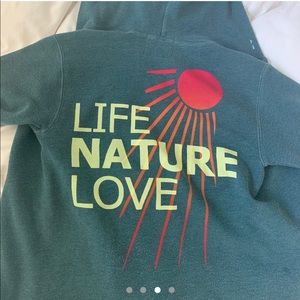 Teal green freecity hoodie